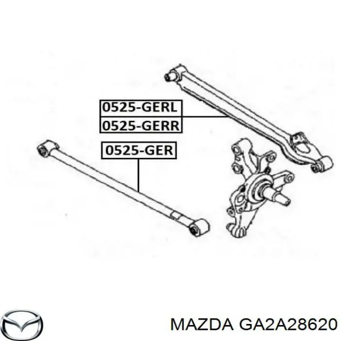 Задня поперечна тяга Mazda GA2A28620 ціна, від 23.14 USD