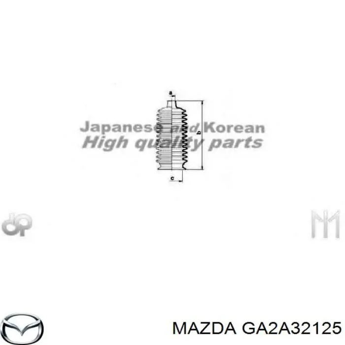 Пильник рульової тяги Mazda GA2A32125 ціна, від 5.43 USD