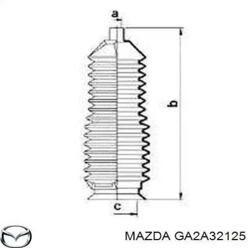 Купити GA2A32125 Mazda Пильник тяги