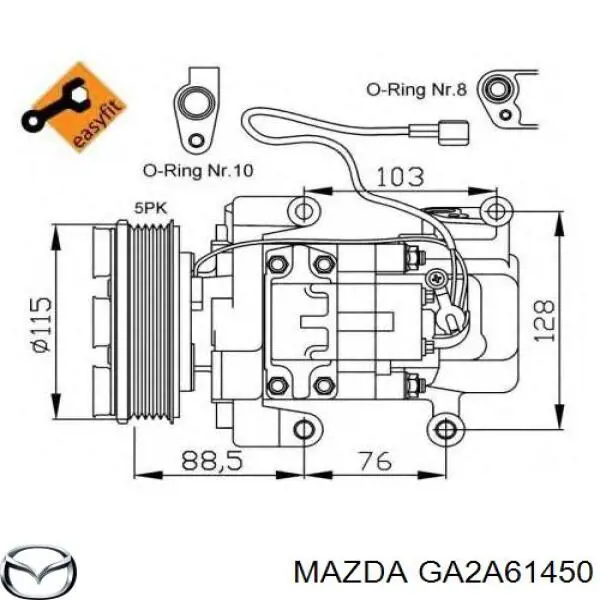 GA2A61450 Mazda 