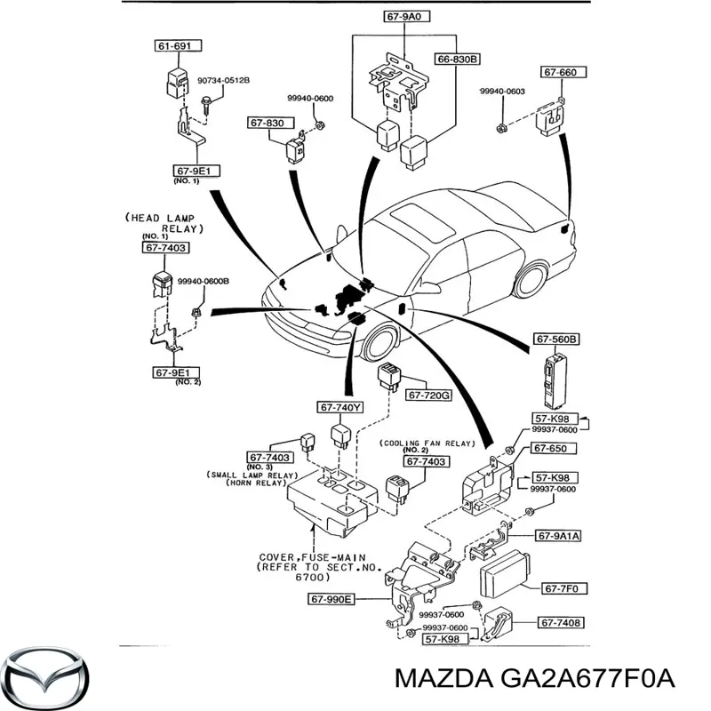  Mazda GA2A677F0A ціна, від 25.34 USD