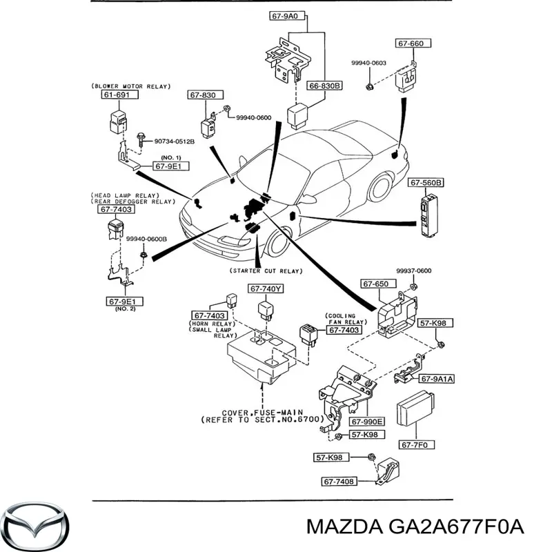 Купити GA2A677F0A Mazda 