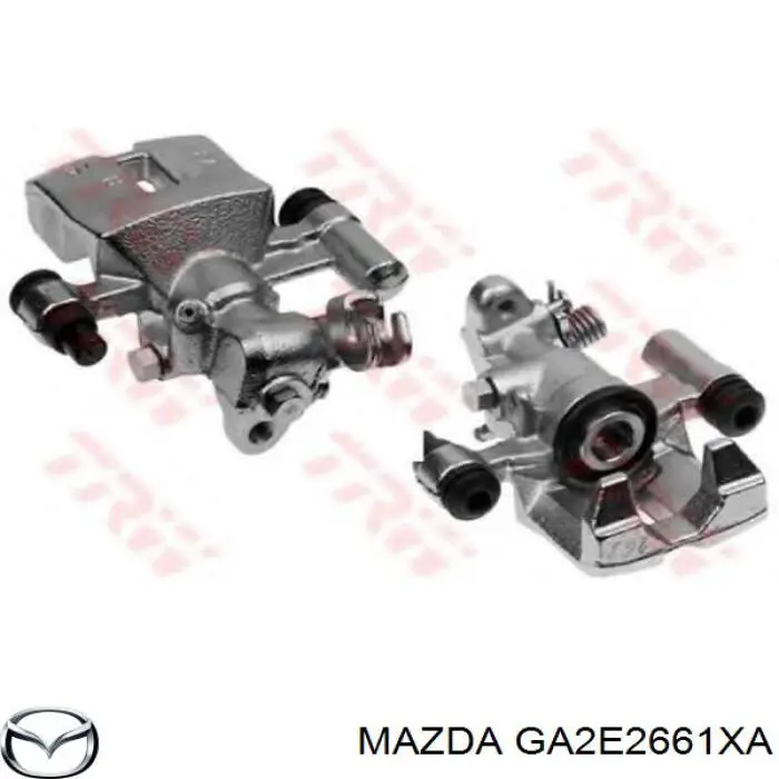 GA2E2661XA Mazda супорт гальмівний задній правий