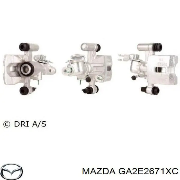 Супорт гальмівний задній лівий Mazda GA2E2671XC ціна, від 56.72 USD
