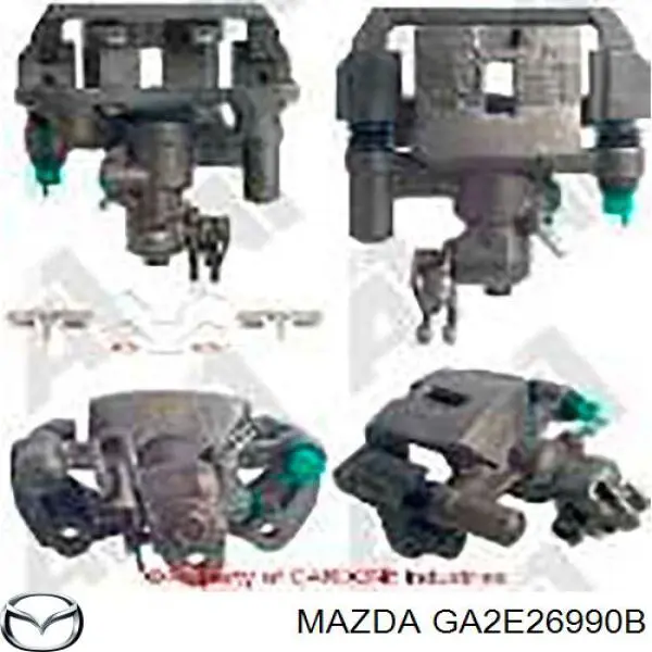 Супорт гальмівний задній лівий Mazda GA2E26990B ціна, від 58.73 USD