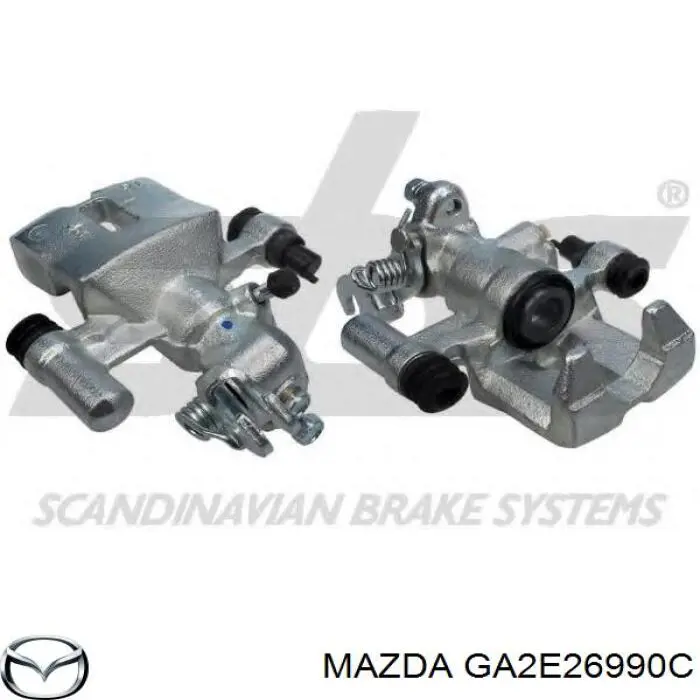 Супорт гальмівний задній лівий Mazda GA2E26990C ціна, від 58.60 USD