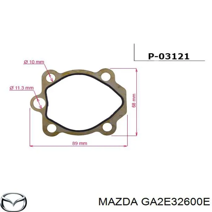 Насос ГУР GA2E32600B Mazda