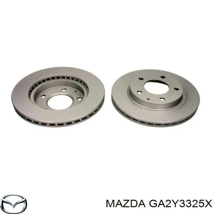 Диск гальмівний передній GA2Y3325X Mazda