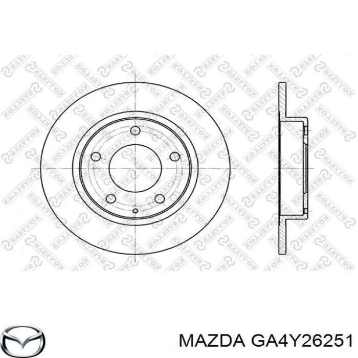 Гальмівні диски GA4Y26251 Mazda