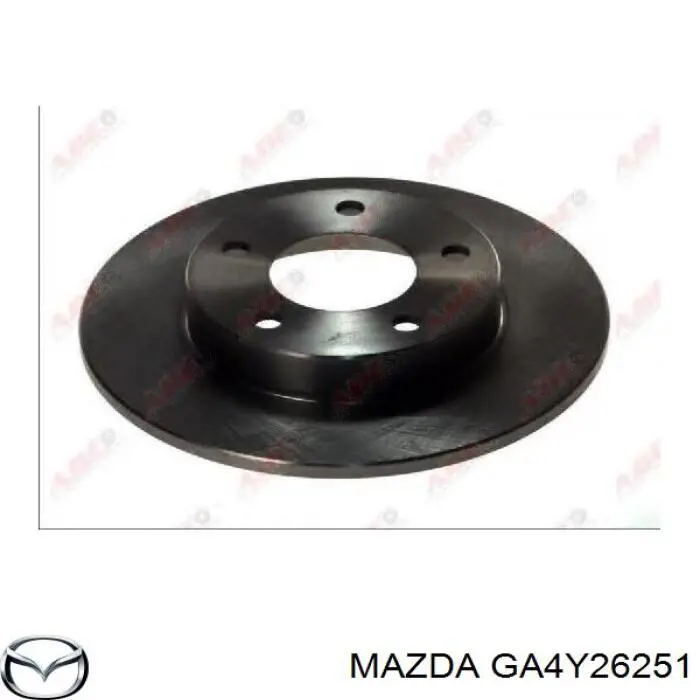 GA4Y26251 Mazda диск гальмівний задній