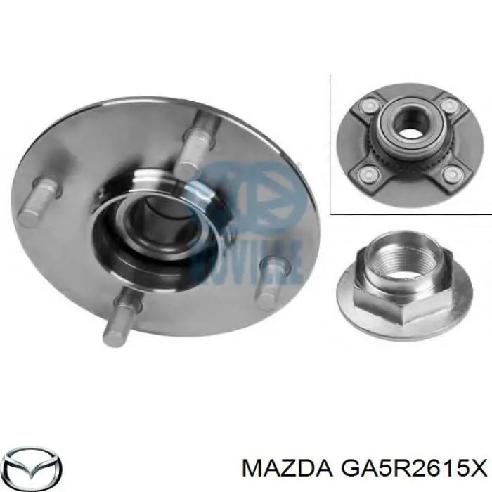Купити GA5R2615X Mazda Підшипник ступиці колеса