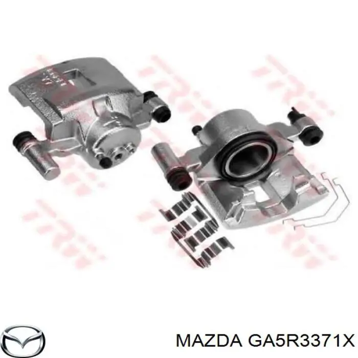 GA5R3371X Mazda Супорт гальмівний, передній, лівий