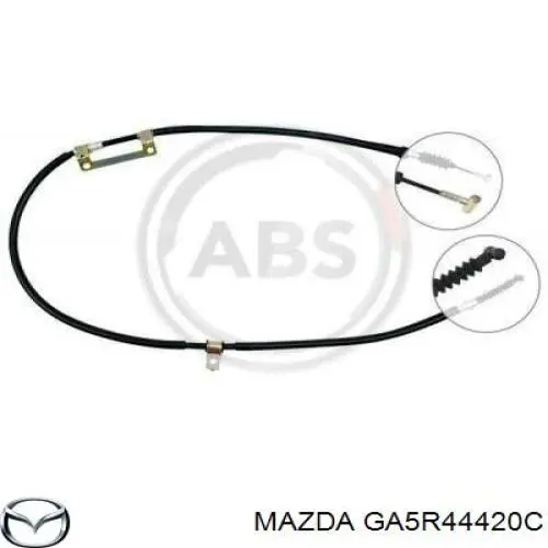 Трос стоянкового гальма задній лівий Mazda GA5R44420C ціна, від 21.68 USD