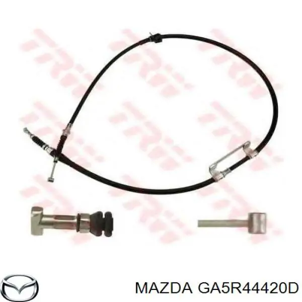 Купити GA5R44420D Mazda Трос ручного гальма задній, лівий