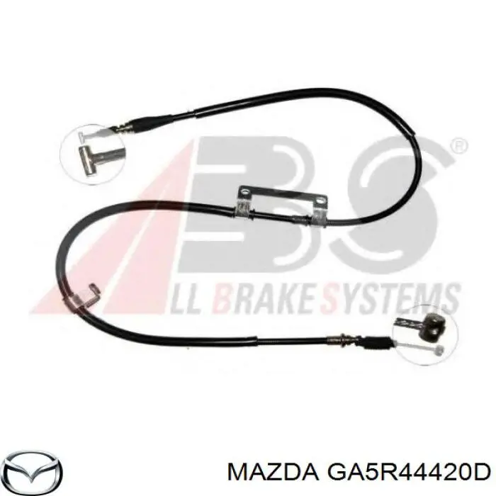 GA5R44420D Mazda Трос ручника задній лівий