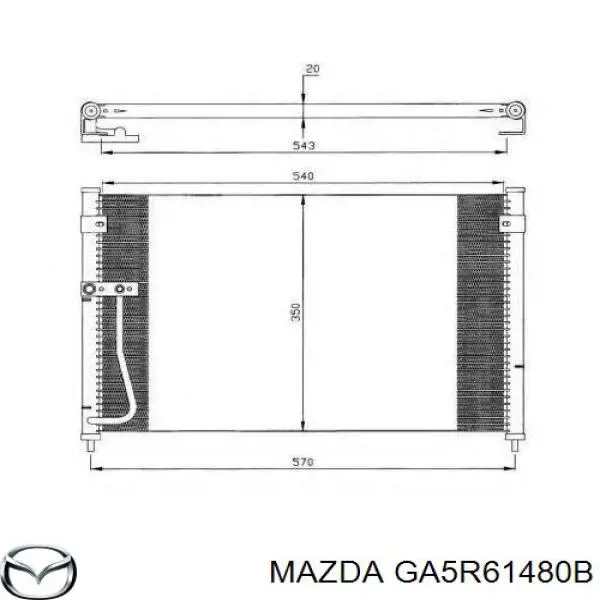 Купити GA5R61480B Mazda Радіатор системи охолодження кондиціонера
