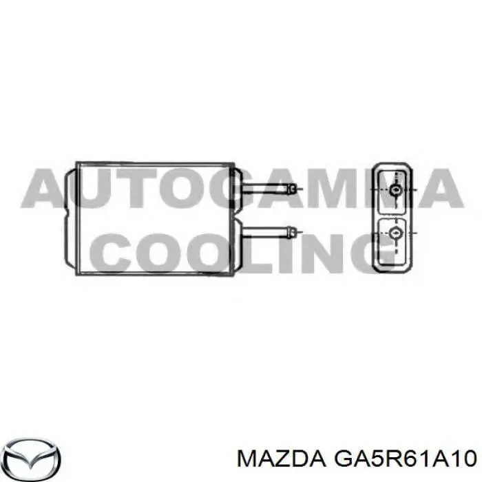 Радіатор пічки GA5R61A10 Mazda