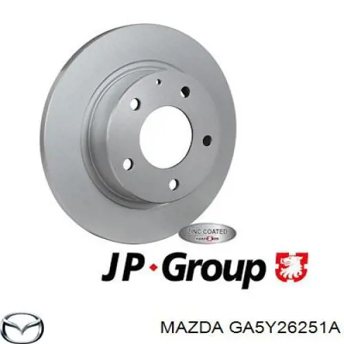 Задні дискові гальма Mazda GA5Y26251A ціна, від 24.13 USD