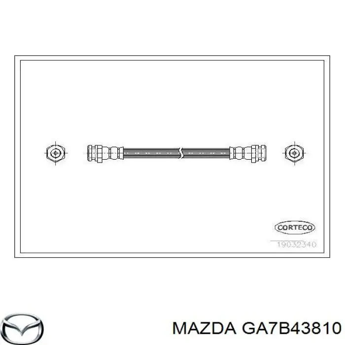 Шланг гальмівний задній Mazda GA7B43810 ціна, від 8.76 USD