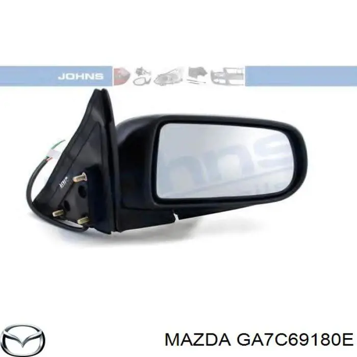 GA7C69180E Mazda дзеркало заднього виду, ліве