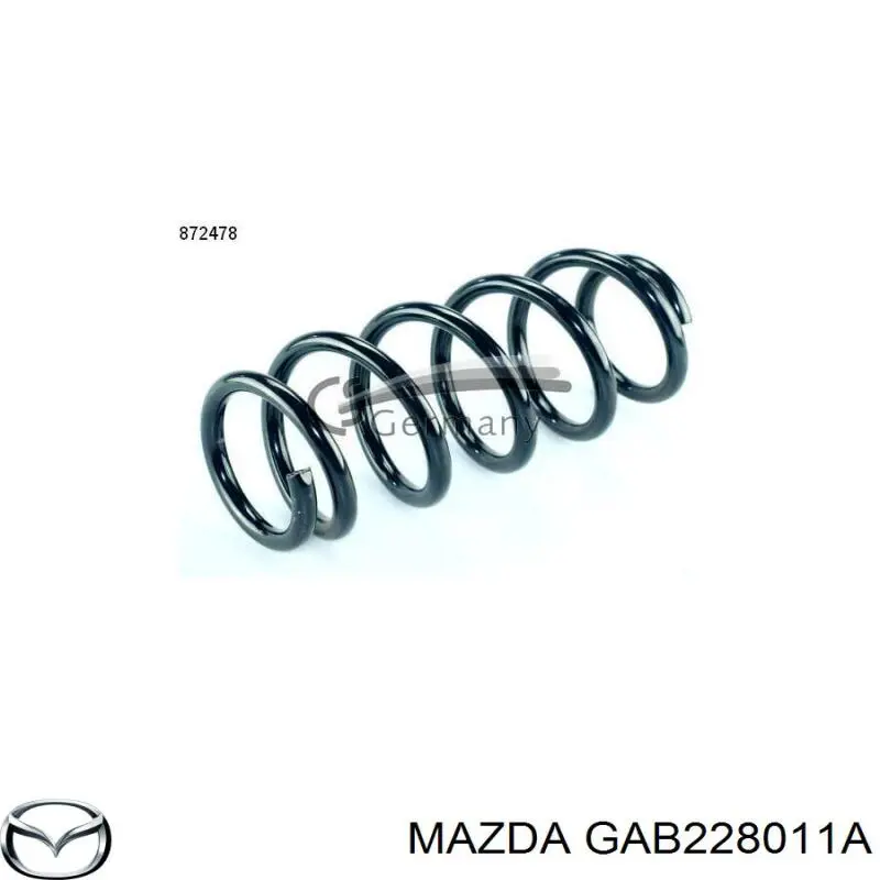 Пружина задня Mazda GAB228011A ціна, від 36.32 USD