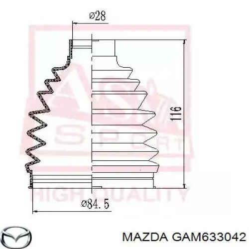  Mazda GAM633042 ціна, від 30.73 USD