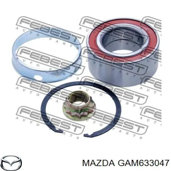 GAM633047 Mazda Підшипник маточини передньої