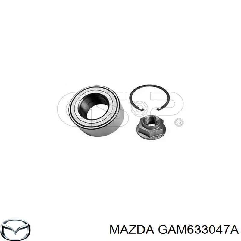 Комплект підшипник маточини передньої Mazda GAM633047A ціна, від 31.00 USD