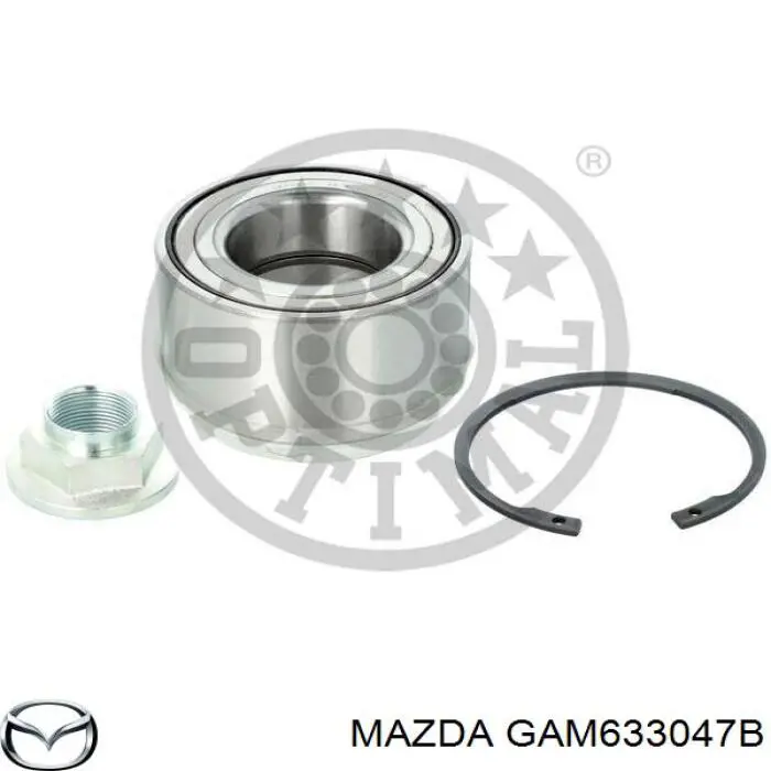 GAM633047B Mazda Підшипник маточини передньої
