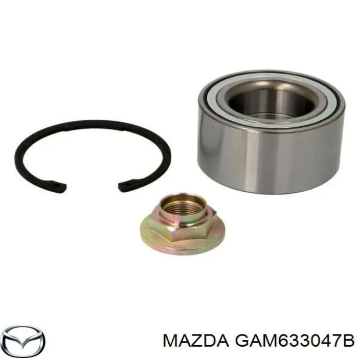 Комплект підшипник маточини передньої Mazda GAM633047B ціна, від 39.55 USD