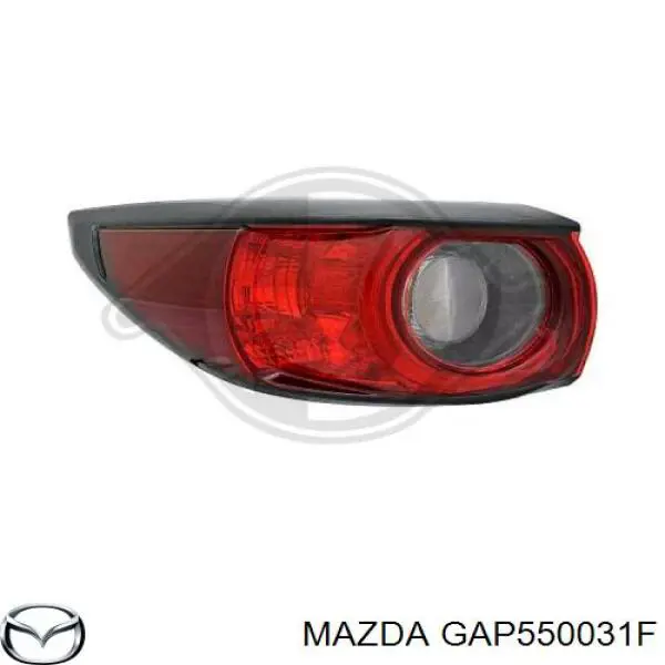 GAP550031F Mazda Бампер передній в зборі
