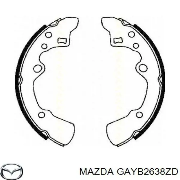 Купити GAYB2638ZD Mazda Колодки гальмові задні, барабанні