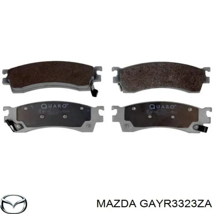 Колодки гальмівні передні, дискові GAYR3323ZA Mazda