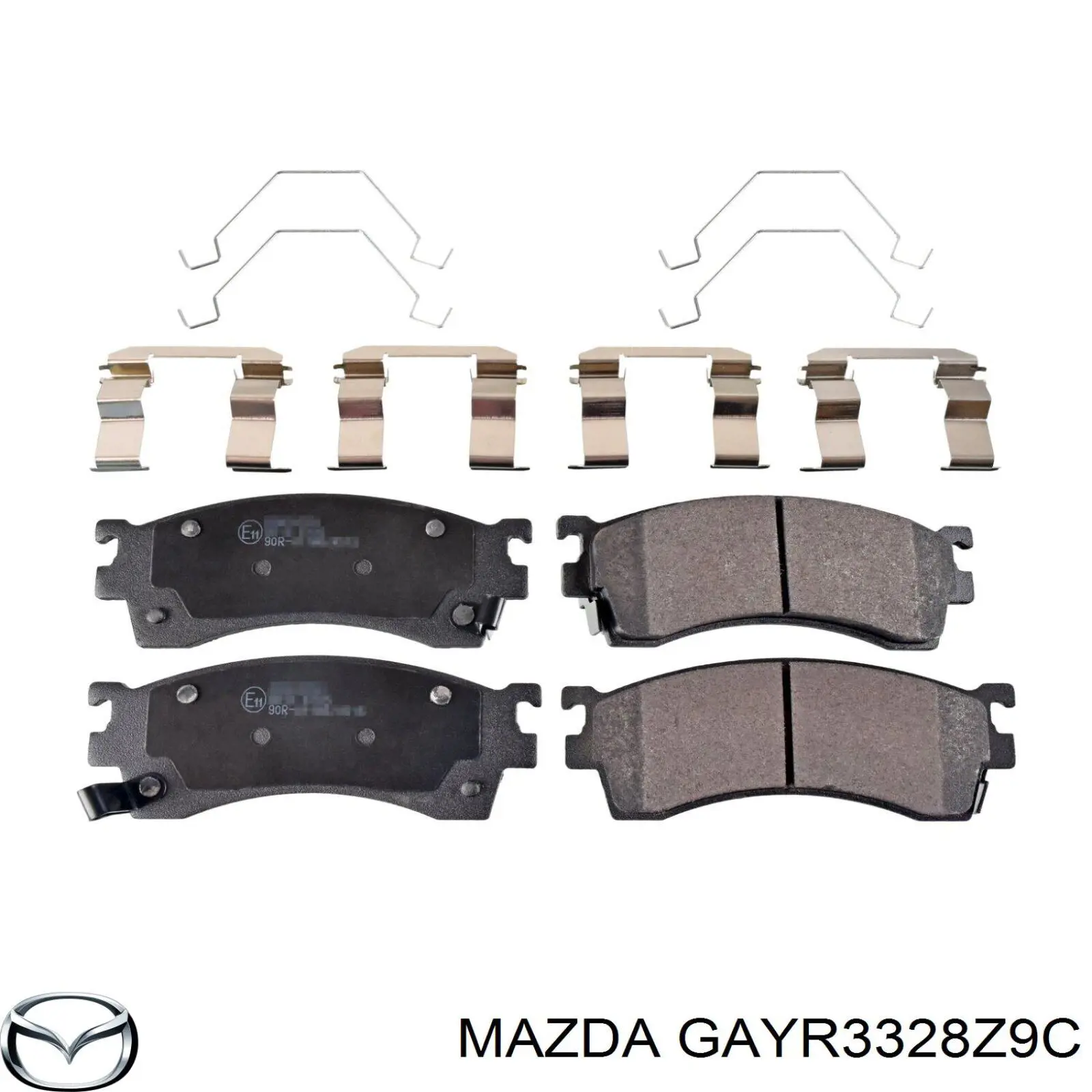 GAYR3328Z9C Mazda колодки гальмівні передні, дискові