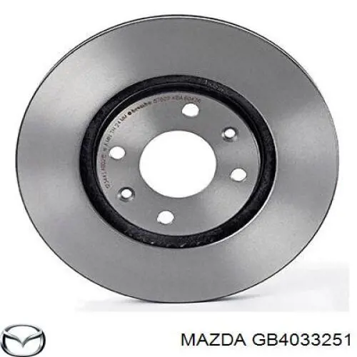 Диск переднього гальма Mazda GB4033251 ціна, від 28.22 USD