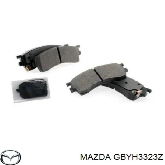 Колодки гальмівні передні, дискові GBYH3323Z Mazda