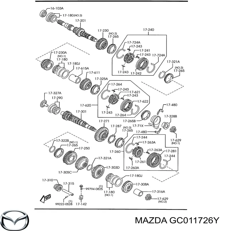  Mazda GC011726Y ціна, від 55.82 USD