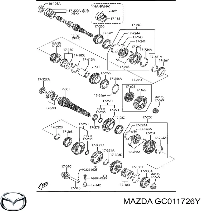 Купити GC011726Y Mazda 