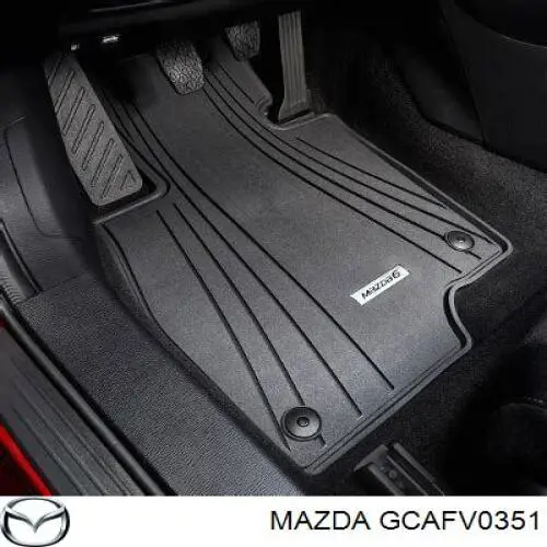 GCAFV0351 Mazda килимок передні + задні, комплект на авто