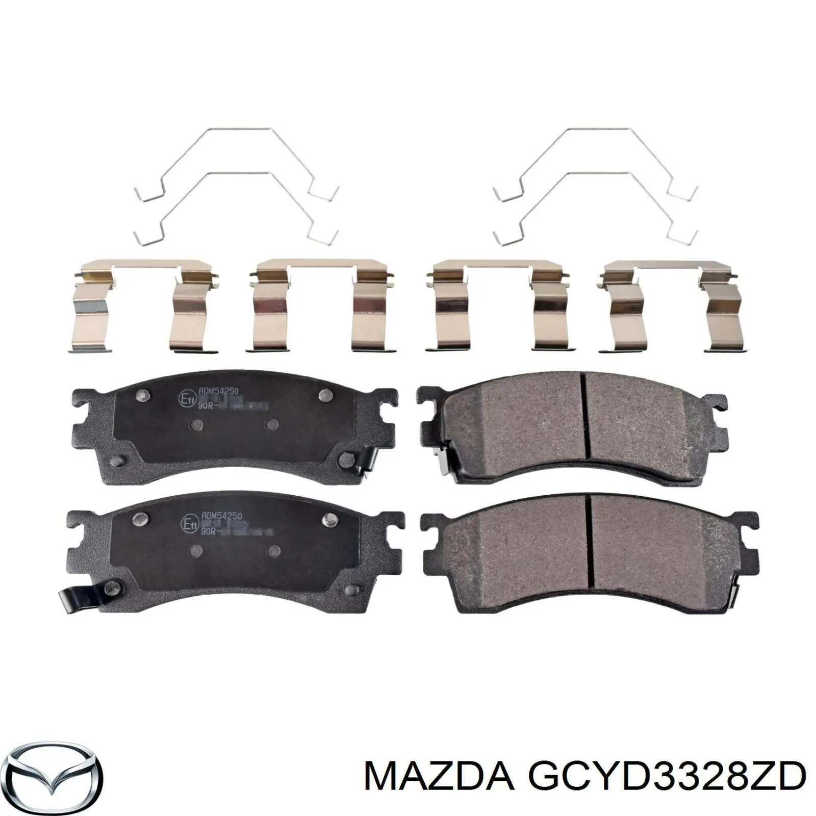 GCYD3328ZD Mazda колодки гальмівні передні, дискові