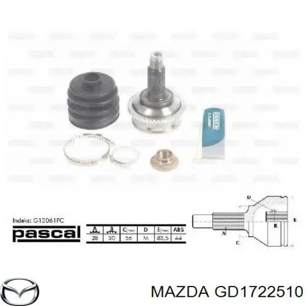 ШРУС зовнішній передній GD1722510 Mazda