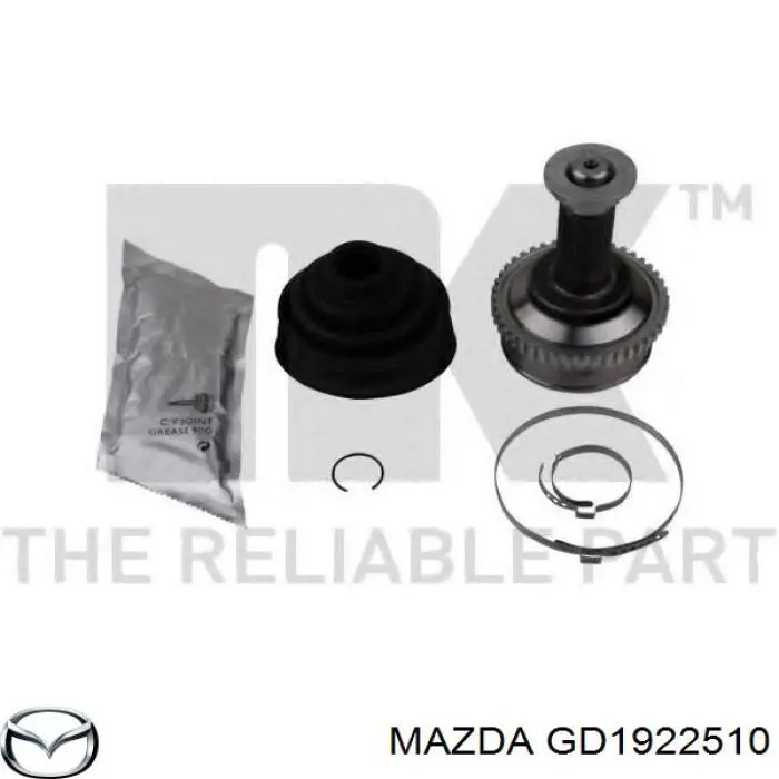 GD1922510 Mazda шрус зовнішній передній
