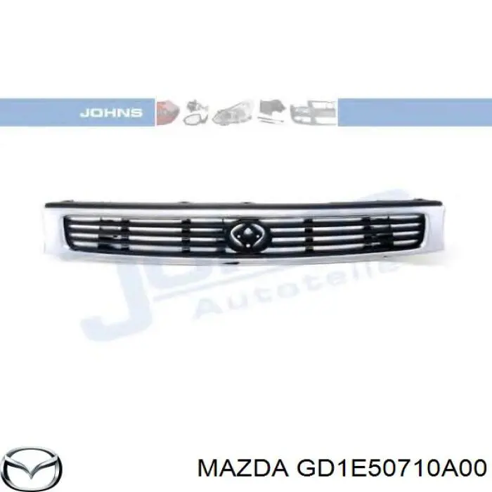 GD1E50710A00 Mazda Решітка радіатора