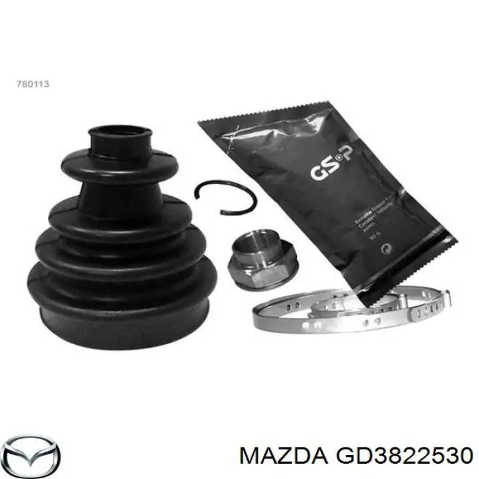 Пильник ШРУСа зовнішній, правий GD3822530 Mazda