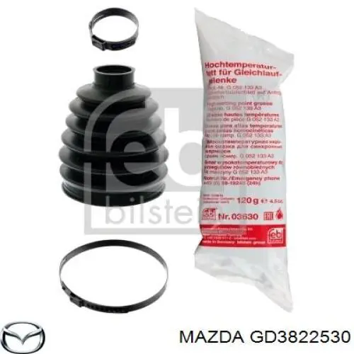 Пильник гранати зовнішній, правий Mazda GD3822530 ціна, від 11.54 USD
