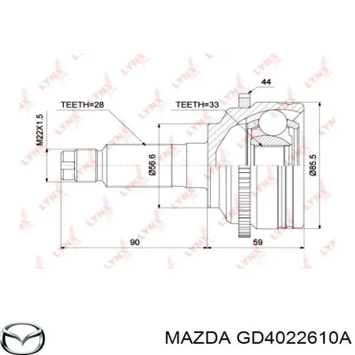  GD4022610A Mazda