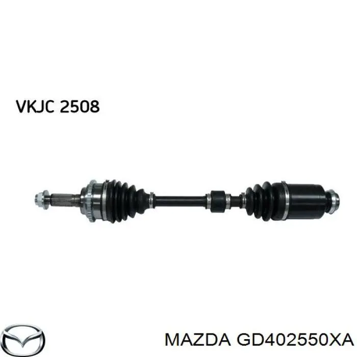 Піввісь передня, права Mazda GD402550XA ціна, від 116.80 USD