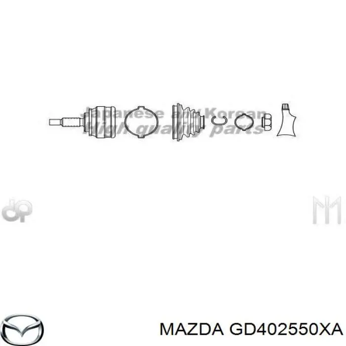 Купити GD402550XA Mazda Піввісь права