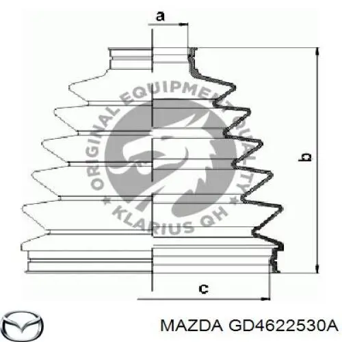 Купити GD4622530A Mazda Пильник шарніра приводу