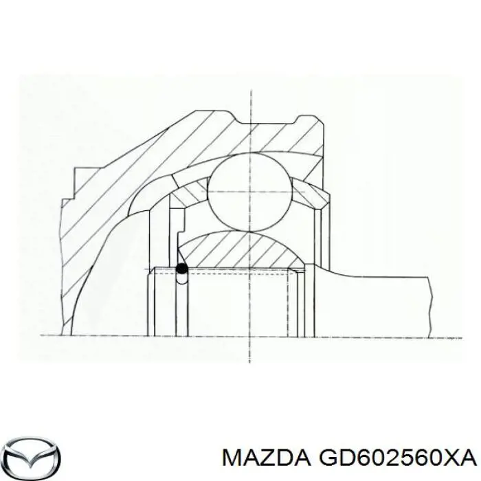 Купити GD602560XA Mazda Шарнір приводу зовнішній